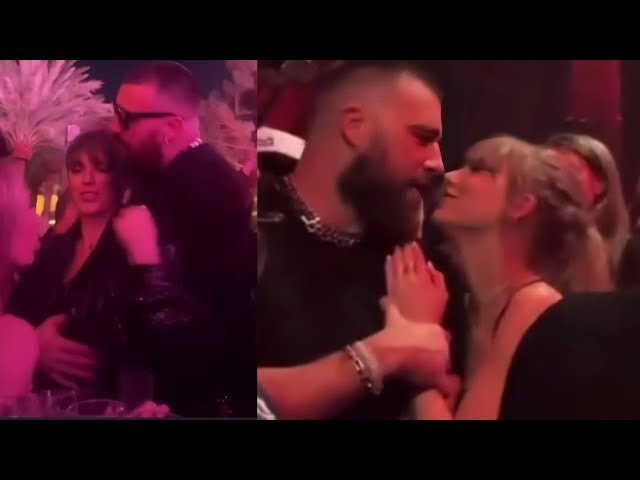 ALL The CLIPS of Taylor Swift and Travis Kelce at The After Party Of Superbowl... class=