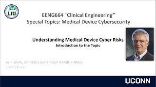 Professor Axel Wirth - Understanding Medical Device Cyber Risks