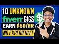10 Unknown Fiverr Gigs That Require NO SKILLS & Zero Knowledge | Make Money Online Today!