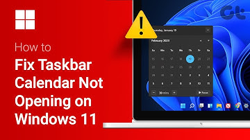 How to Fix Windows Calendar Taskbar Calendar Not Opening on Windows 11 | Easy Fixes !