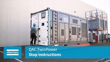 Atlas Copco | QAC TwinPower | Stop instructions