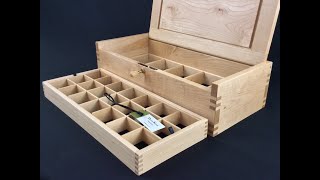 Making a Jewlery Box Tray: Jewelry Box Build Video 9, edited for sound