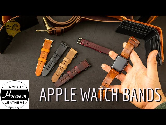 Leather Apple Watch Band  Made from Horween Leather