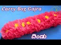 Cloth carry bag garland gajra  shopping bag   best out of waste
