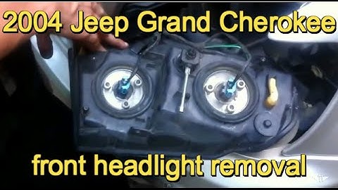 1999-2004 Jeep Grand Cherokee headlamp bulb or assembly replacement