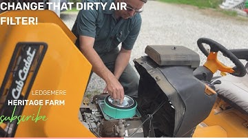 Cub Cadet XT3 Air Filter Change-How To