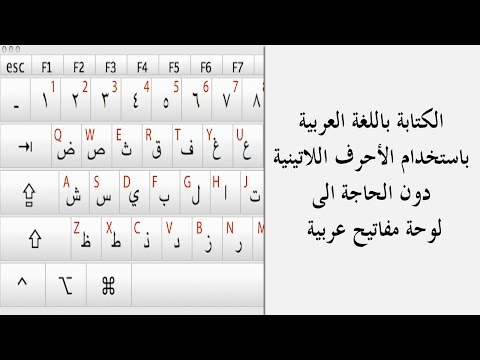 الكتابة باللغة العربية باستخدام الأحرف اللاتينية دون الحاجة الى لوحة مفاتيح عربية