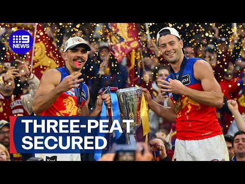 Brisbane Lions pull off three-peat | 9 News Australia