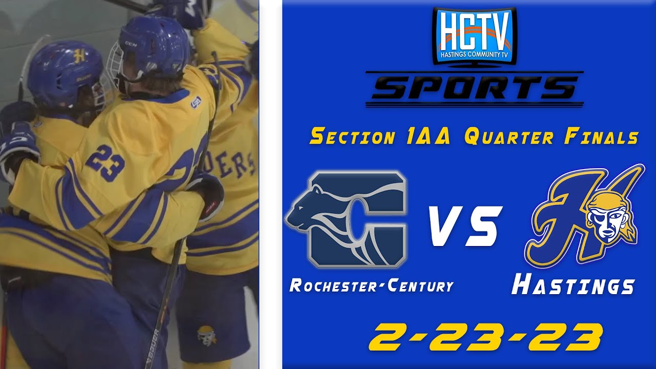 HCTV SPORTS Hastings Boys Hockey vs Rochester-Century Panthers 1AA Quarter Finals 2.23.23
