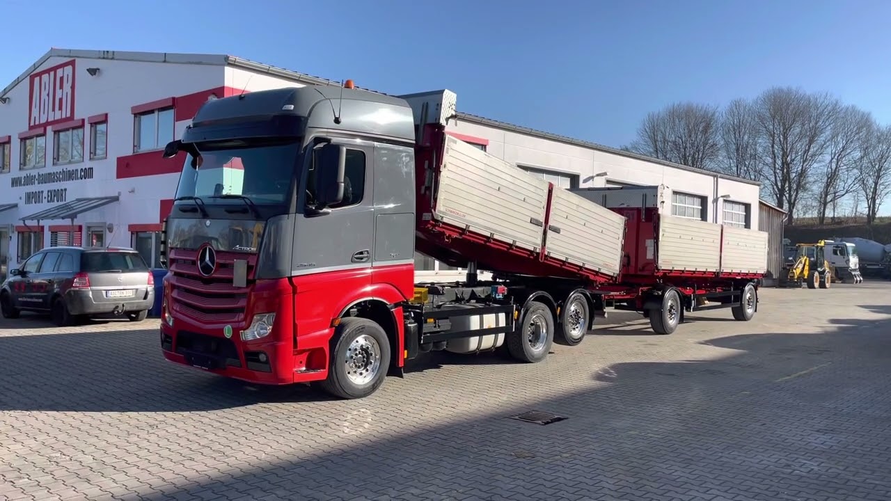 Mercedes-Benz 2545 Actros Getreidekipper mit Schwarzmüller Kippanhänger