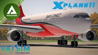 Updated JarDesign A330 - Simply Connect Va - Full Vatsim Flight - X-Plane 11 - LKPR To EDDW