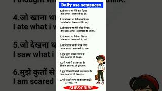 Daily use sentences | Learn English Speaking | #shortsentences #dailyuse #englishspeakingpractice