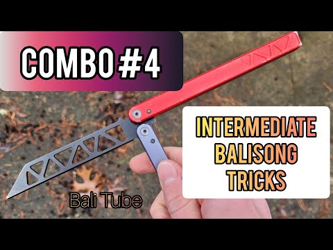 Combo #4 Balisong Tutorial | INTERMEDIATE BUTTERFLY KNIFE TRICKS