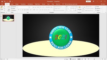 PowerPoint Training |Exercise Making Happy New Year Animation in PowerPoint