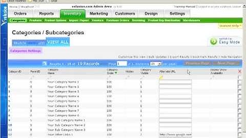 Volusion Experts Setting Up Categories- Navigation Tips Video