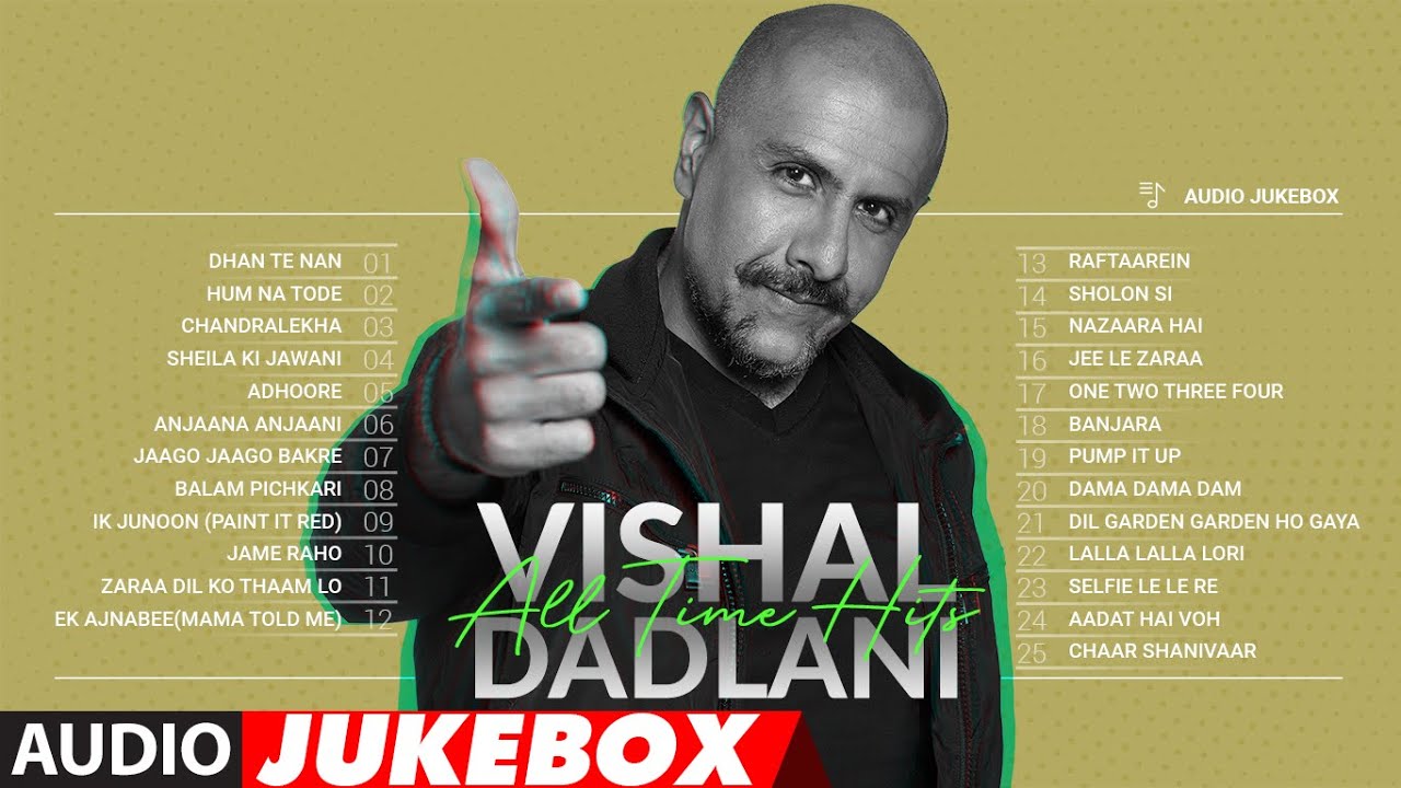 VISHAL DADLANI All Time Hits   Audio Jukebox  Superhit Bollywood Songs