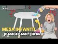 Video de Mesa Infantil Dormitorio Douceur Color Blanco 60x60 cm