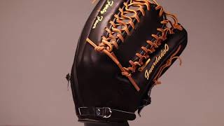 44 Pro Custom Baseball Glove Signature Series CB44 Black Tan Six Finger Web