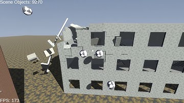 Physics Simulation Demo - NVIDIA (Blast, PhysX) - C++ - OpenGL