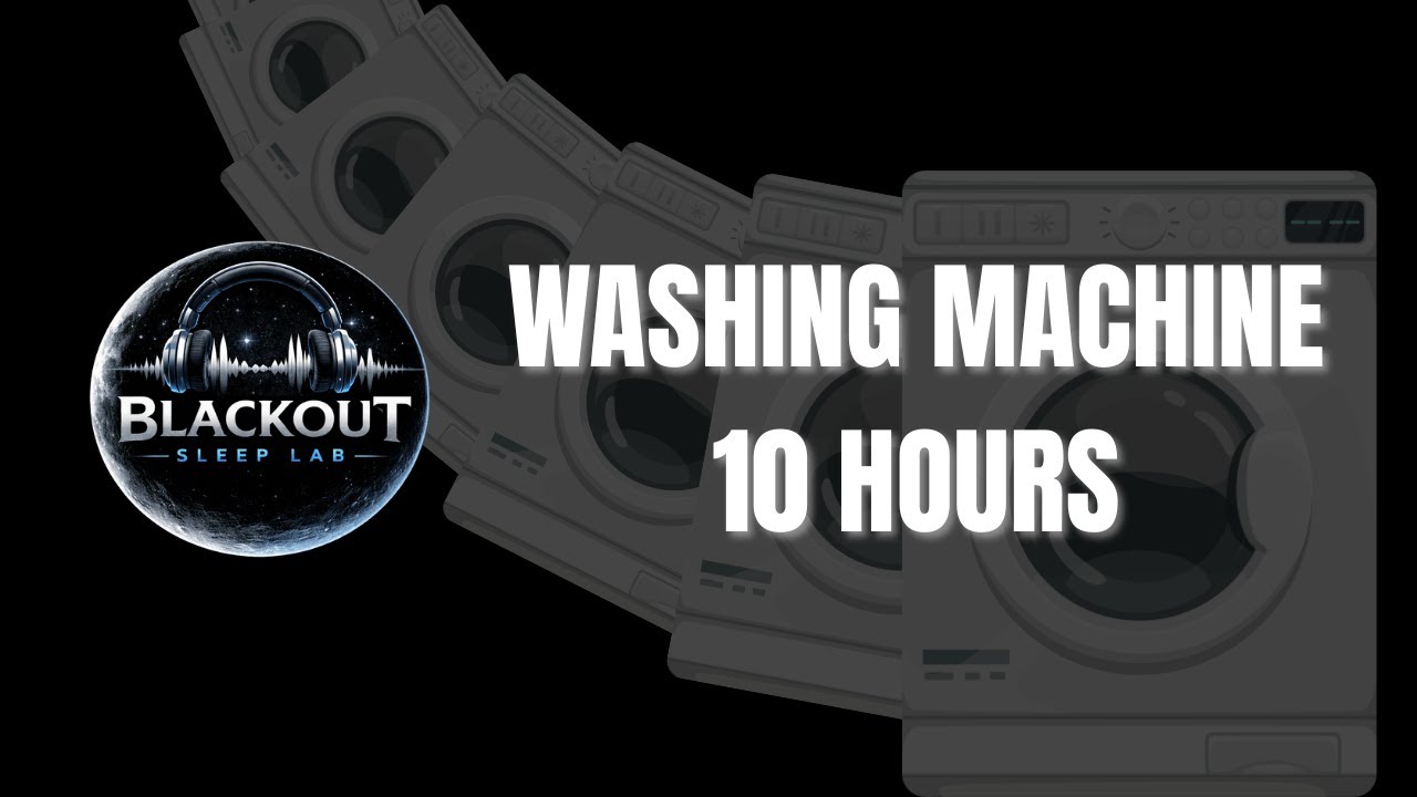 Washing Machine Sounds Black Screen 10 Hours | Blackout Sleep Lab