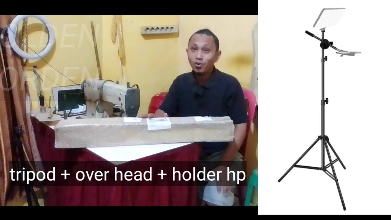 unBOXING TRIPOD overhead murah