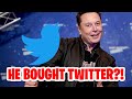 Why Elon Musk BOUGHT Twitter shares!