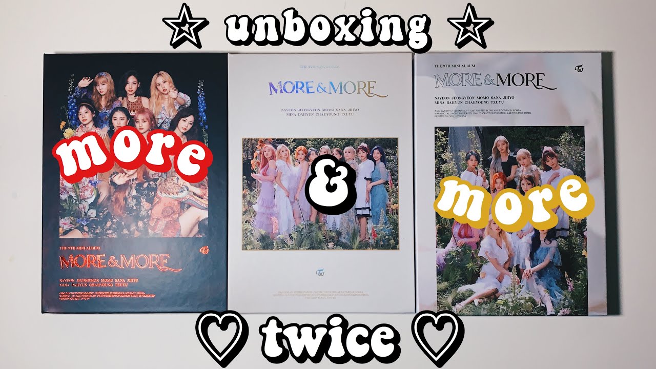 a more & more exciting unboxing of twice ❝more & more❞ (all