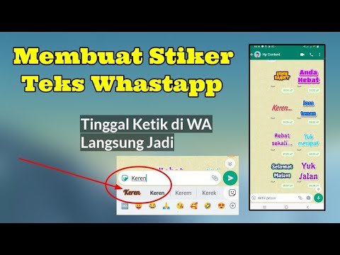 Membuat Stiker Teks Di Whatsapp Dengan Cepat