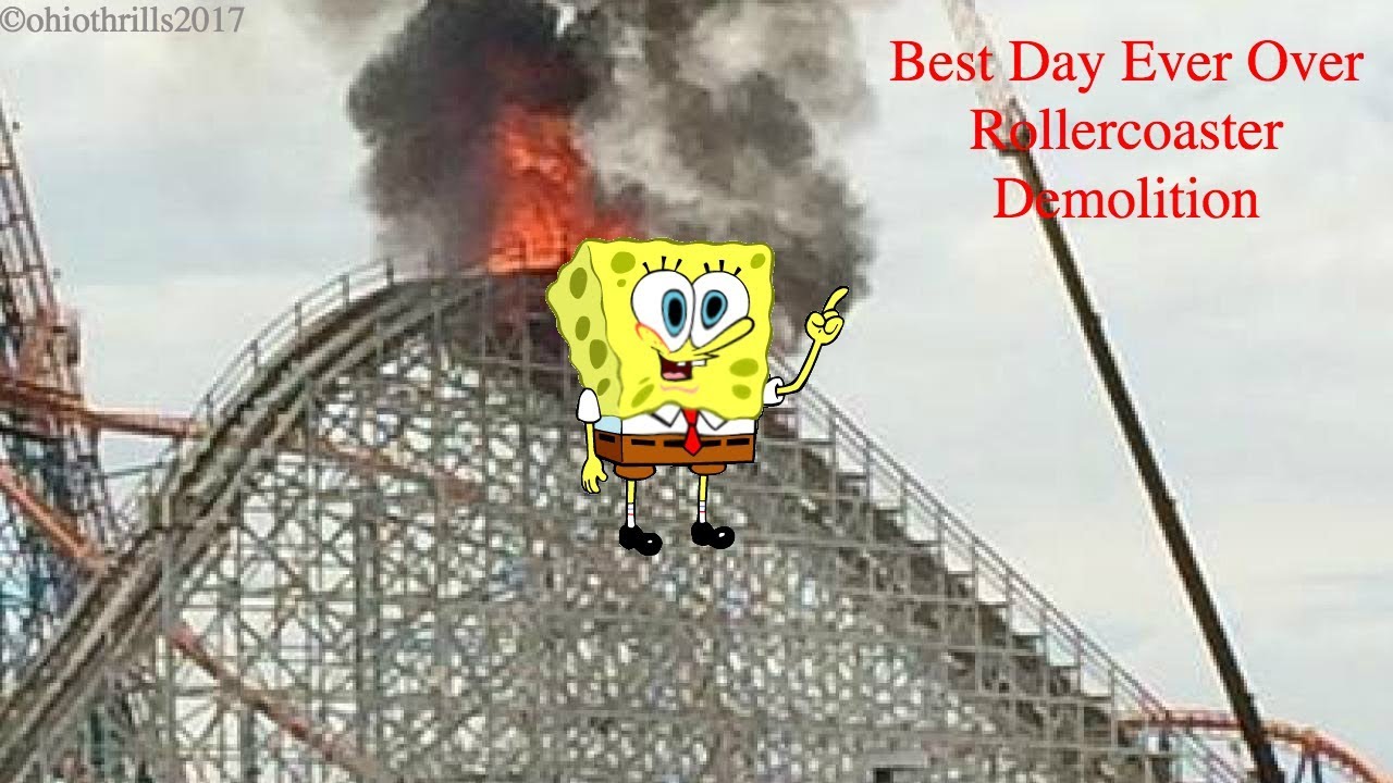 Spongebob's The Best Day Ever Over Rollercoaster Demolitions
