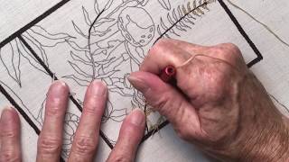 Lesson #6  Advanced  Detail Punch Needle  Briar Cottage