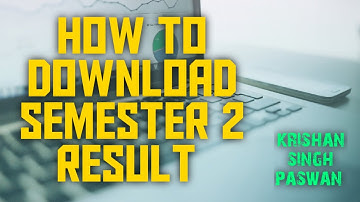 How to download semester 2 result in marwari college ranchi/ boys and girls