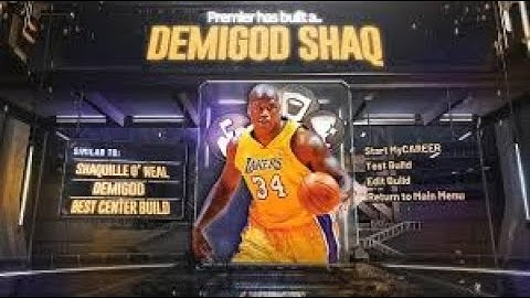 THE BEST CENTER BUILD IN NBA 2K20 SHAQUILLE O’NEAL