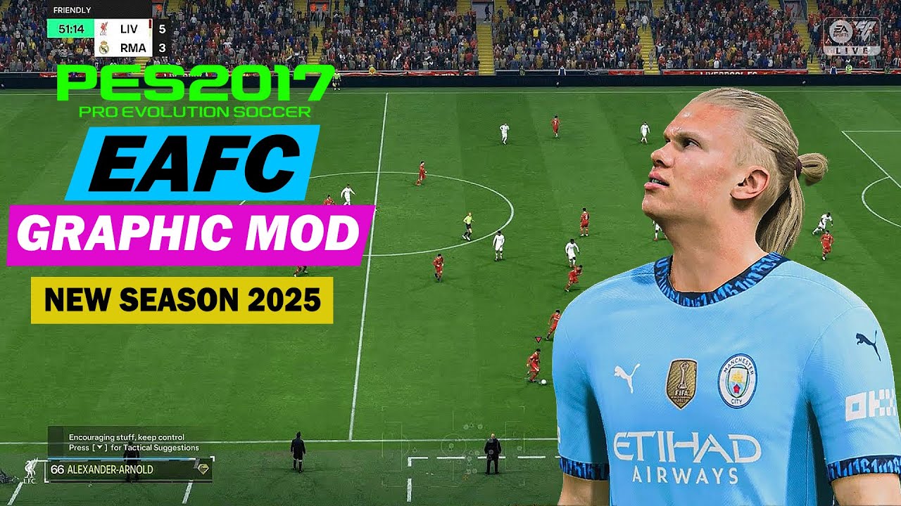 PES 2017 EA FC GRAPHIC MOD NEW SEASON 2025 - YouTube