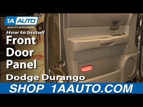 How To Remove Front Door Panel 04 09 Dodge Durango Youtube