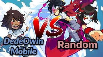 BRAWLHALLA - DESTROYING RANDOM PLAYERS ON MOBILE!