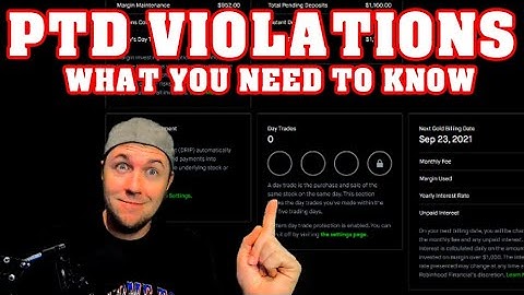 ROBINHOOD PTD VIOLATION ! WHAT YOU NEED TO KNOW