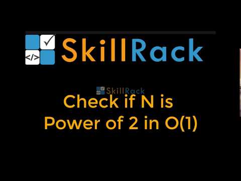 Check if a number N is a power of 2
