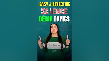 Science demo topics for teacher interview                            #jobinterview #demoteaching