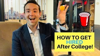How to Get a Job After College