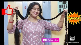 twin braid challenge / how to make twin braid of long hair