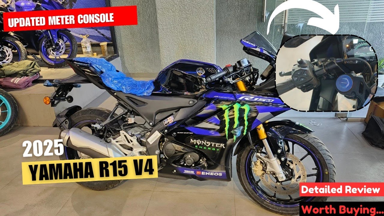 Yamaha R15 Console 2025 Yamaha R15 V5 New Meter Console Navigation & New Features Added ...