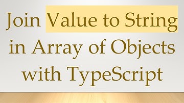Join Value to String in Array of Objects with TypeScript