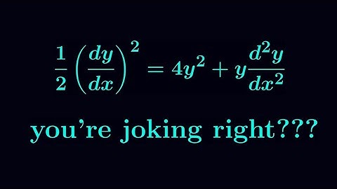 An interesting 2nd order non linear differential equation