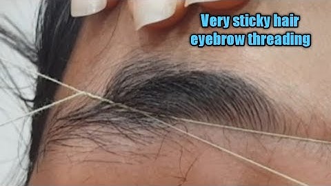 Very sticky hair eyebrow threading/perfect eyebrow threading/threading eyebrow/easy eyebrow threadin