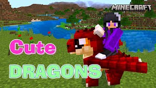 Dragon Pets 01: Taming CUTE DRAGONS in Minecraft