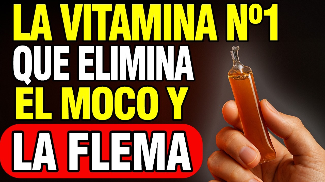 VITAMINA #1 que ELIMINA el Exceso de MOCO y FLEMA en la GARGANTA (CÓMO TOMARLA)