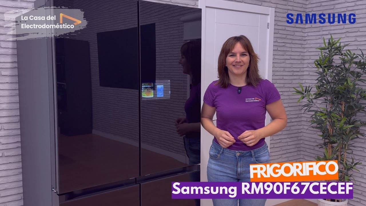 ❄ Samsung RM90F67CECEF | Frigorífico French Door 654l, Pantalla AI Home y Vision Inside