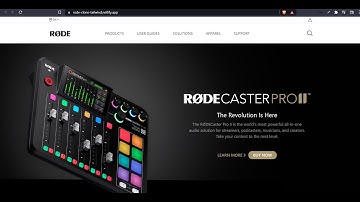 Rode website clone using tailwind CSS