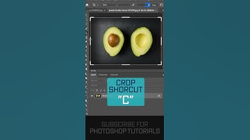 Photoshop Quick Tips: Crop Image with Crop Tool #shorts