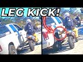 Biker FOUGHT BACK with LEG KICK in ROAD RAGE vs. IDIOT DRIVER | Epic Moto Moments 2023 | Ep.148